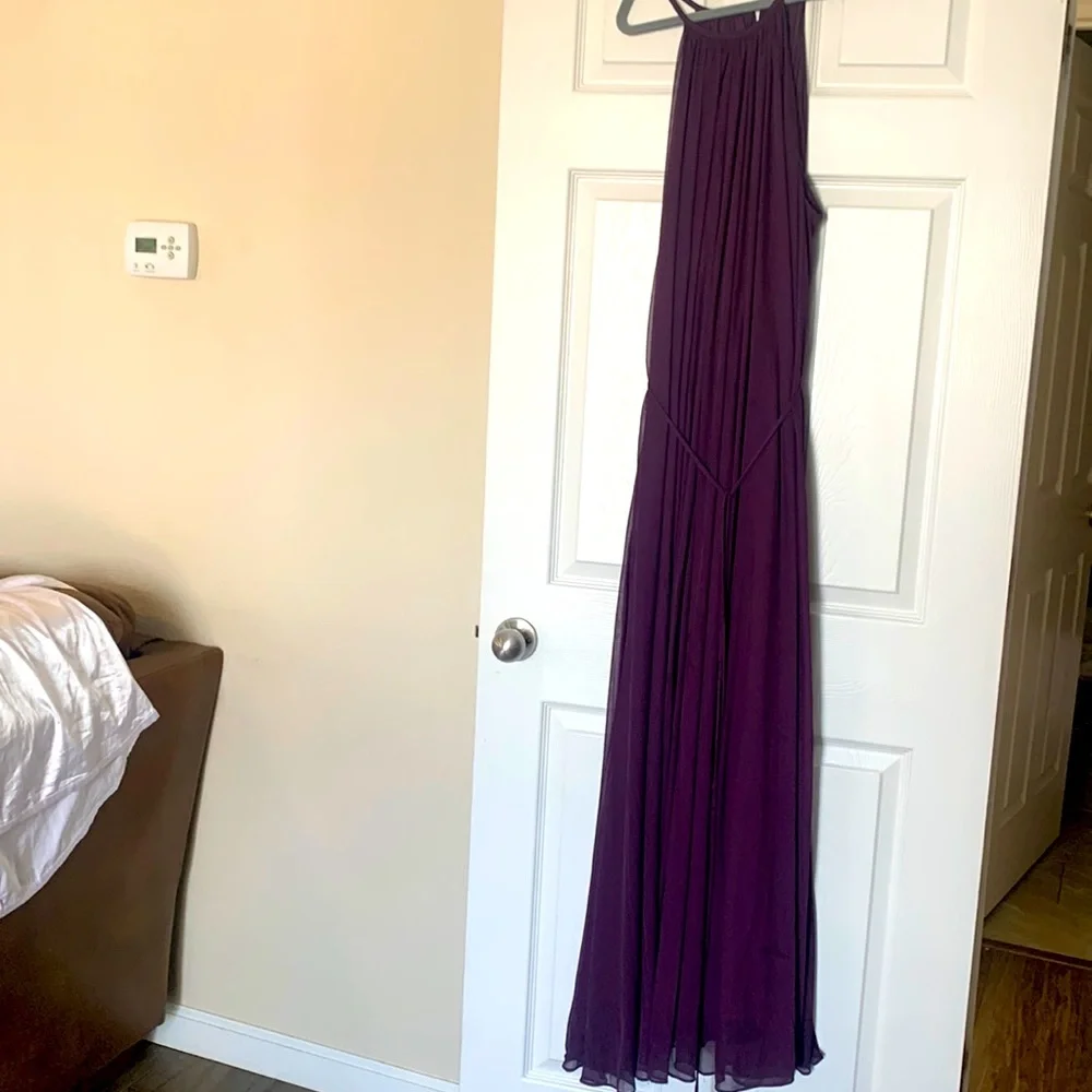 David’s bridal Bridesmaid dress! Beautiful plum color and very versatile! - Picture 2 of 3
